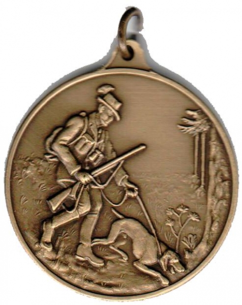 Jagdmedaille (Jäger mit Hund)